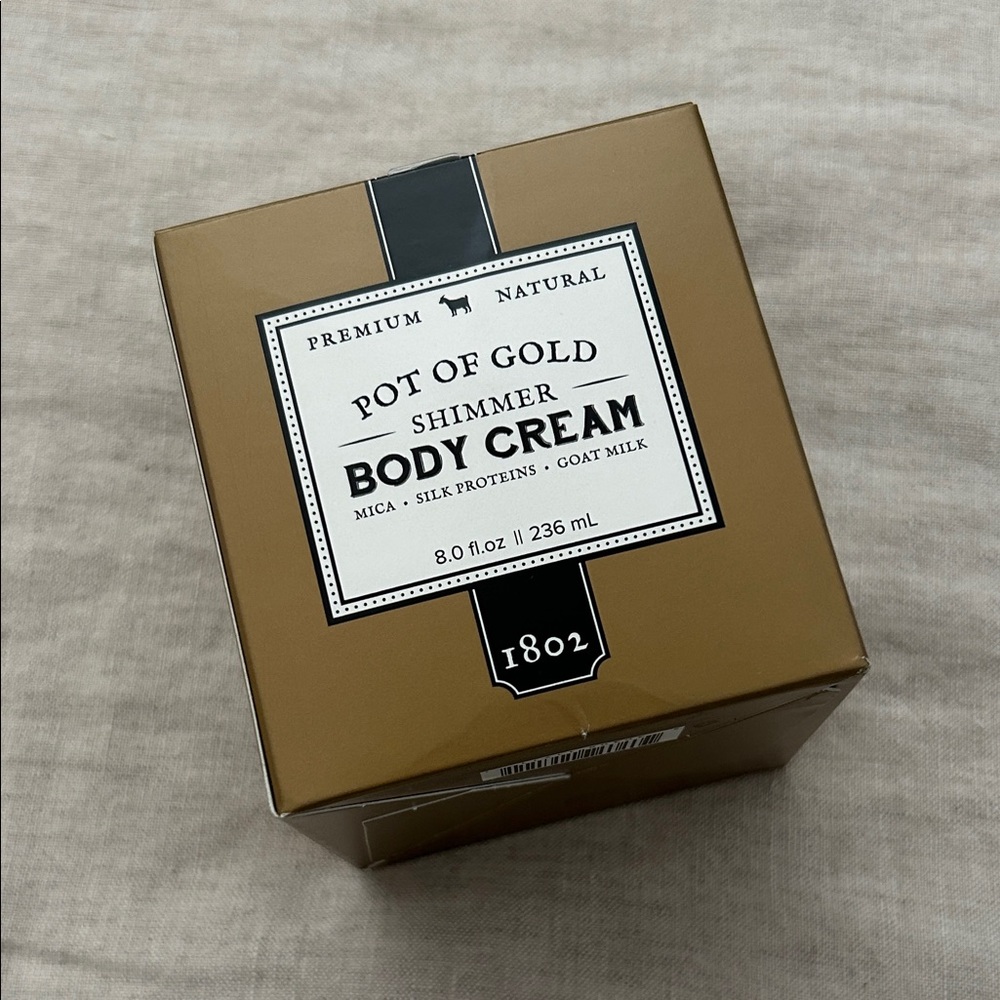 Beekman 1802 Pot of Gold Shimmer Body Cream 8oz.